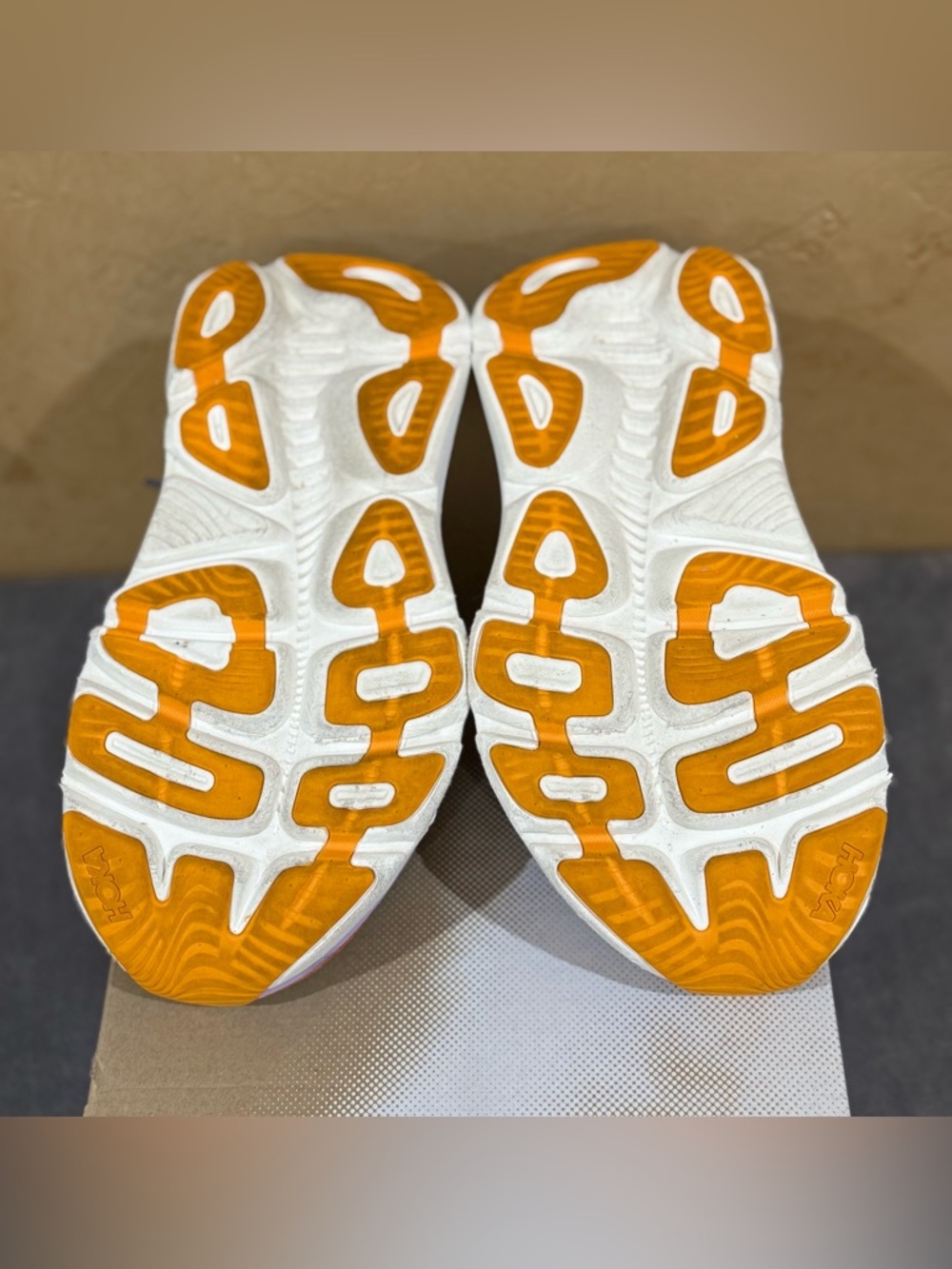HOKA Women's Gaviota 5 Road Running Shoes in Anchor/Grapefruit, Size 8.5D - Picture 7 of 7